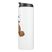 幽霊ハリネズミ図書館司書のコピー – かわいいハロウィーン タンブラー (回転右)