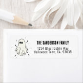 幽霊ハロウィンアドレス ラベル (インサイチュ)