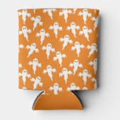 幽霊ハロウィンオレンジとホワイト 缶クーラー (正面)