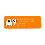 幽霊ハロウィンオレンジ ラベル (正面)