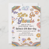 幽霊ハロウィングルービー誕生日レッツゴーグル 招待状 (正面)
