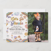 幽霊ハロウィングルービー誕生日レッツゴーグル 招待状 (正面)