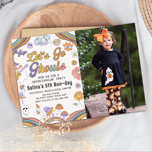 幽霊ハロウィングルービー誕生日レッツゴーグル 招待状
