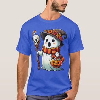 幽霊ハロウィンシャツかわいい幽霊トリックオアトリート Tシャツ