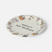 幽霊ハロウィンバースデーパーティー紙プレート ペーパープレート (アングル)