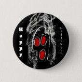 幽霊ハロウィンボタン 缶バッジ (正面)