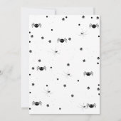 幽霊ハロウィン不気味ビベスレトログルーヴィ誕生日 招待状 (裏面)