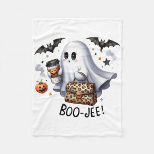 幽霊ハロウィン不気味ブオータムハロウィーン幽霊 フリースブランケット