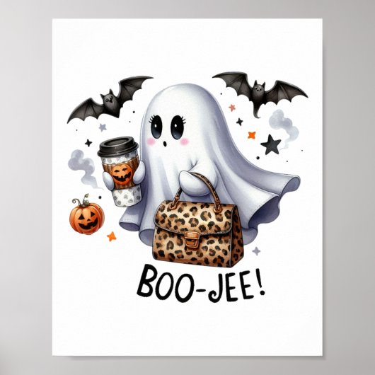 幽霊ハロウィン不気味ブオータムハロウィーン幽霊 ポスター (正面)