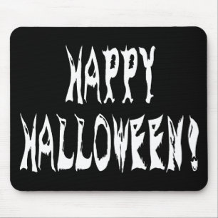 幽霊ハロウィン文字 マウスパッド
