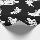 幽霊ハロウィン-ちょうど ラッピングペーパー (角)