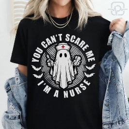 幽霊ハロウィン ナースTシャツ "看護師だから怖くない" Tシャツ