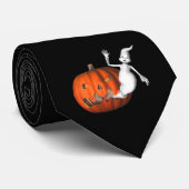 幽霊ハロウィーンのカボチャのちょうちんおかしいハロウィーン ネクタイ (ロール)