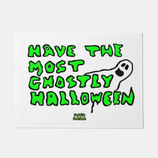 幽霊ハロウィーンのドアマット ドアマット (正面)
