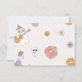 幽霊ハロウィーングルービー誕生日写真 サンキューカード (裏面)