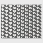 幽霊ハロウィーンダッ不気味ク ラッピングペーパー (フラット)