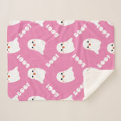 幽霊ハロウィーンブランケット、ホームデコールブランケット シェルパブランケット (正面(横))