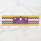 幽霊ハロウィーンベイビーシャワー ペットボトルラベル (シングルラベル)