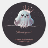 幽霊ハロウィーンベビーシャワーリトルブー ラウンドシール (正面)