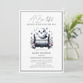 幽霊ハロウィーンベビーシャワー招待状 招待状 (スタンド正面)