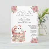 幽霊ハロウィーンベビーシャワー招待状 招待状 (スタンド正面)