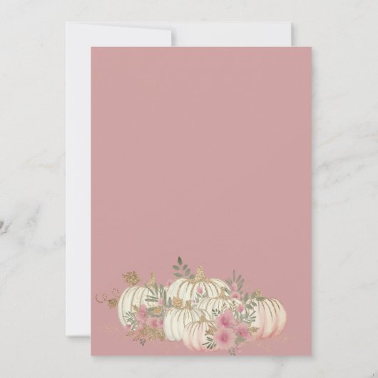 幽霊ハロウィーンベビーシャワー招待状 招待状 (裏面)