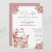 幽霊ハロウィーンベビーシャワー招待状 招待状 (正面/裏面)