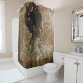 幽霊ハロウィーン女性 シャワーカーテン (インサイチュ)