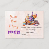 幽霊ハロウィーン推測キャンディゲームの数 エンクロージャーカード (正面)