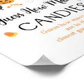 幽霊ハロウィーン推測キャンディゲームの数 ポスター (角)