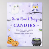 幽霊ハロウィーン推測キャンディゲームポスターの数 ポスター (正面)