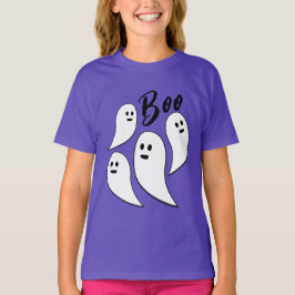 幽霊ハロウィーン白黒かわいいパターンブー Tシャツ