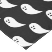 幽霊ハロウィーン白黒かわいいパターン テーブルクロス (アングル)