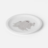 幽霊ハロウィーン紙プレート ペーパープレート (アングル)