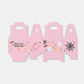 幽霊ハロウィーン誕生日ピンクスポオクタキュラパーティー フェイバーボックス (折り畳みなし)