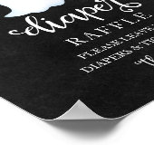 幽霊ハロウィーン赤ちゃんシャワーおむつラッフルサイン ポスター (角)