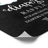 幽霊ハロウィーン赤ちゃんシャワーおむつラッフルサイン ポスター (角)