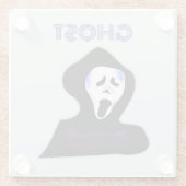 幽霊ハロウィーン ガラスコースター (裏面)