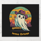 幽霊ハロウィーン – サプ不気味ライズ スパークリングワインラベル (シングルラベル)