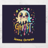 幽霊ハロウィーン – ムミメイヘム スパークリングワインラベル (シングルラベル)