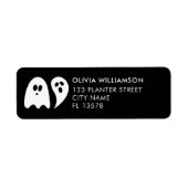 幽霊ハロウィーン ラベル (正面)