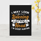 幽霊ハンターインマイヘッド私は幽霊狩り狩り カード (黄色い花)