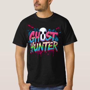 幽霊ハンターパラノーマルグラフィティ引用文ブラック Tシャツ
