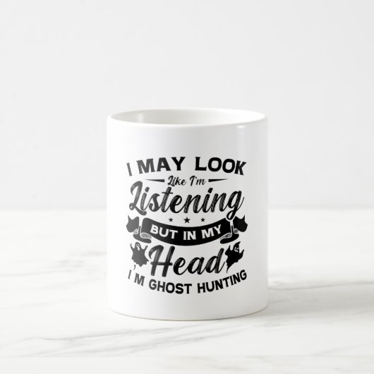 幽霊ハンター狩り私の頭の幽霊狩り コーヒーマグカップ (中央)