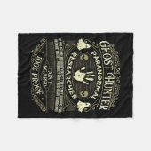 幽霊ハンター – 幽霊狩りハロウィンパラノーマル フリースブランケット (正面(横))