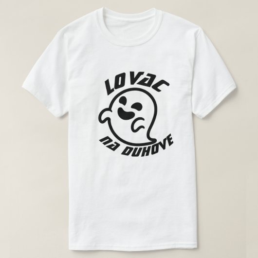 幽霊ハンターinボスニア語， lovac na duhove tシャツ (デザイン正面)