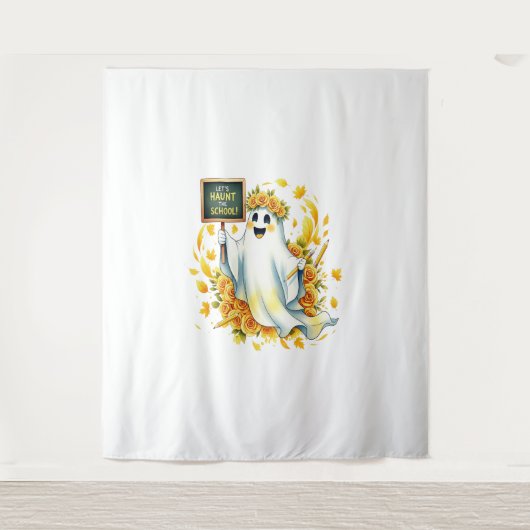 幽霊ハントスクールハロウィーン タペストリー (正面)