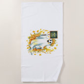 幽霊ハントスクールハロウィーン ビーチタオル (正面)