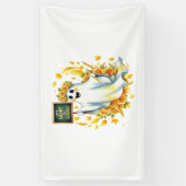 幽霊ハントスクールハロウィーン 横断幕 (縦)