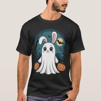 幽霊バニーハロウィーン Tシャツ